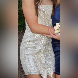 Sparkly Formal Mini Dress